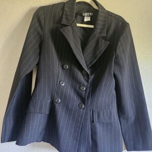 City Triangles Black Pinstripe Blazer
